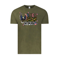 Vintage Olive american woman Vintage Tee - CowhideDigitalArt
