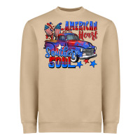 American Heart Southern Soul Truck 4th Of July Heavyweight Sweatshirt | Teevron