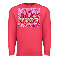 Cardinal love gnomies with gift boxes Premium Sweatshirt - NancyCooperArtShop