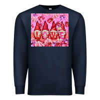 Navy love gnomies with gift boxes Premium Sweatshirt - NancyCooperArtShop