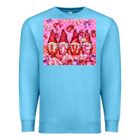 Ocean Blue love gnomies with gift boxes Premium Sweatshirt - NancyCooperArtShop