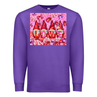 Purple love gnomies with gift boxes Premium Sweatshirt - NancyCooperArtShop