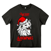 Asphalt Merry Christmas Cat Heavy Core Tee - SublimationCraftShop