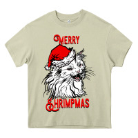 Mossy Merry Christmas Cat Heavy Core Tee - SublimationCraftShop