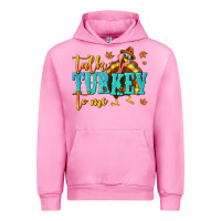 Fuchsia Pink Talk Turkey To Me Urban Hoodie - texasbilliewilder