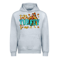 Heather Grey Talk Turkey To Me Urban Hoodie - texasbilliewilder