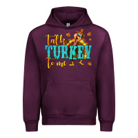 Mauve Wine Talk Turkey To Me Urban Hoodie - texasbilliewilder