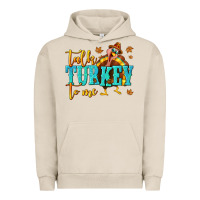 Pigment French Oak Talk Turkey To Me Urban Hoodie - texasbilliewilder