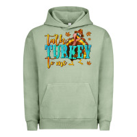 Pigment Oil Green Talk Turkey To Me Urban Hoodie - texasbilliewilder