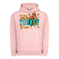 Pigment Salmon Talk Turkey To Me Urban Hoodie - texasbilliewilder