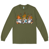 Army Green coffee gnomes Long Sleeve Tee - Jasminsmagicworld