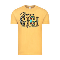 Vintage Mustard being a gigi makes my life complate Vintage Tee - CowhideDigitalArt