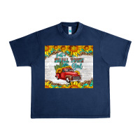 Navy just a small town girl with car Urban Heavy Tee - HRA Design Shop