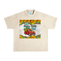 Just A Small Town Girl With Car Urban Heavy Tee | Teevron