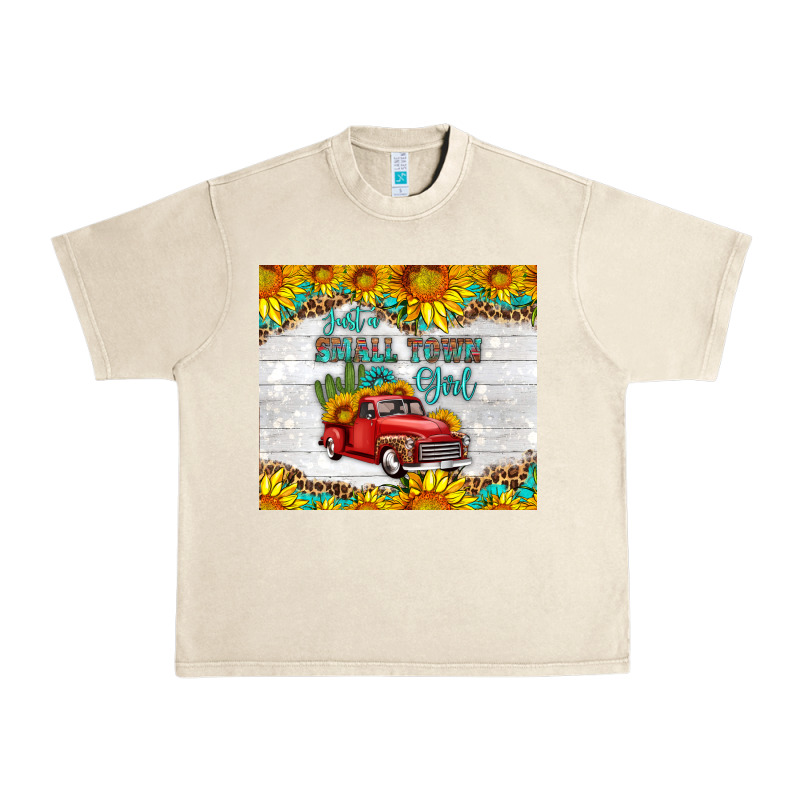 Just A Small Town Girl With Car Urban Heavy Tee by HRA Design Shop | Teevron