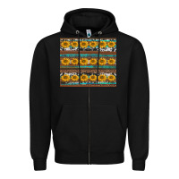Black sunflowers leopard cowhide turquoise Zipper Hoodie - BarkalooDesign