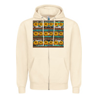 Sandshell sunflowers leopard cowhide turquoise Zipper Hoodie - BarkalooDesign