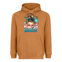 Meerkat nurse life messy bun Heavyweight Hoodie - NancyCooperArtShop