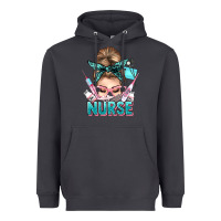 Smoke nurse life messy bun Heavyweight Hoodie - NancyCooperArtShop