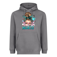 Storm nurse life messy bun Heavyweight Hoodie - NancyCooperArtShop