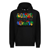 Black color outside the lines Premium Hoodie - Artiststas