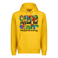 Lemon color outside the lines Premium Hoodie - Artiststas