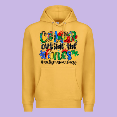 Color Outside The Lines Premium Hoodie Designed By Artiststas