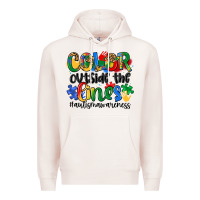 Pale Pink color outside the lines Premium Hoodie - Artiststas