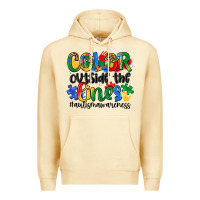 Pina Colada color outside the lines Premium Hoodie - Artiststas