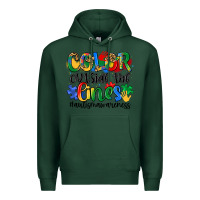 Sports Green color outside the lines Premium Hoodie - Artiststas