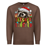 Chestnut lets get trashed with raccoon Premium Sweatshirt - MaliasSmallBusiness