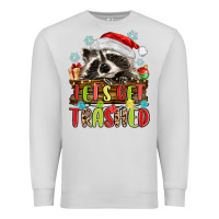 Dove Grey lets get trashed with raccoon Premium Sweatshirt - MaliasSmallBusiness
