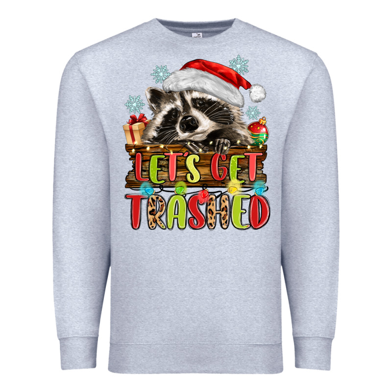 Lets Get Trashed With Raccoon Premium Sweatshirt by MaliasSmallBusiness | Teevron