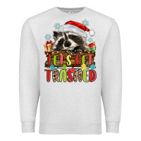 Oatmeal Heather lets get trashed with raccoon Premium Sweatshirt - MaliasSmallBusiness