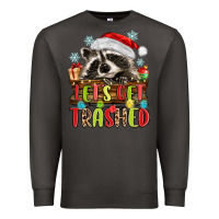 Smoke lets get trashed with raccoon Premium Sweatshirt - MaliasSmallBusiness