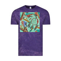 Pipe Tomahawk Dreamcatcher Headdress Seamless Patt Vintage Tee | Teevron
