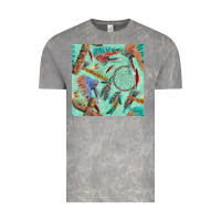 Cloud Rock pipe tomahawk dreamcatcher headdress seamless patt Vintage Tee - FaDigitalArtStudio