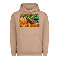 Pigment Burro Tis' the season Football green helmet Urban Hoodie - NancyCooperArtShop