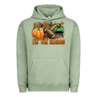 Pigment Oil Green Tis' the season Football green helmet Urban Hoodie - NancyCooperArtShop
