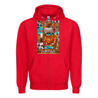Red Western Farm Life Zipper Hoodie - LillyAllenDesigns