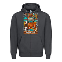 Smoke Western Farm Life Zipper Hoodie - LillyAllenDesigns