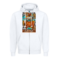 White Western Farm Life Zipper Hoodie - LillyAllenDesigns