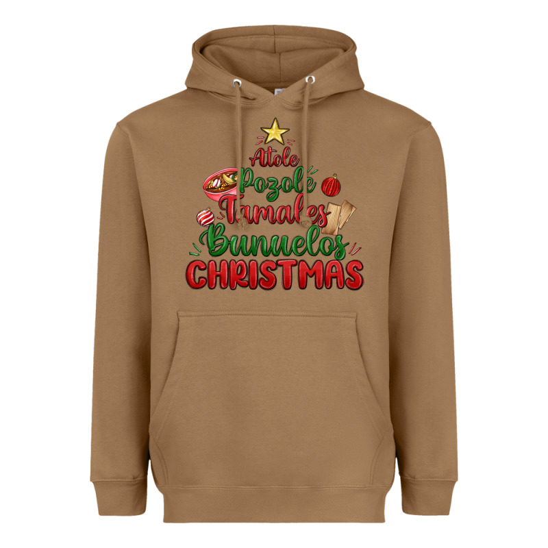 Atole Pozole Mexican Christmas Heavyweight Hoodie by MaliasSmallBusiness | Teevron