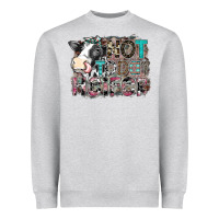 Heather Grey not today heifer Heavyweight Sweatshirt - SublimationCraftShop