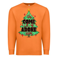 Carrot oh come let us adore him christmas tree Premium Sweatshirt - MaliasSmallBusiness