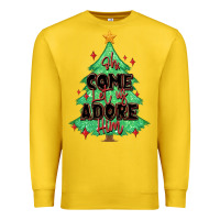 Lemon oh come let us adore him christmas tree Premium Sweatshirt - MaliasSmallBusiness