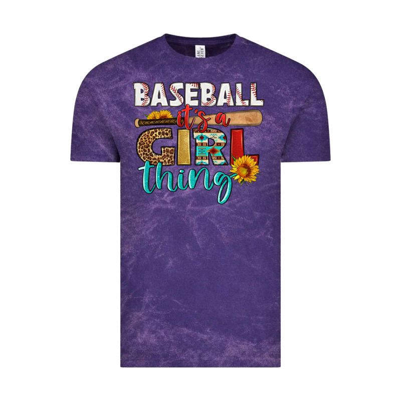 Baseball It's A Girl Thing Vintage Tee by HRA Design Shop | Teevron