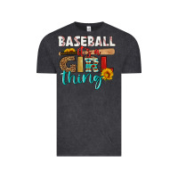 Vintage Black baseball it's a girl thing Vintage Tee - HRA Design Shop