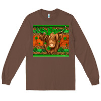 Chestnut st patricks day long haired cow Long Sleeve Tee - Jasminsmagicworld