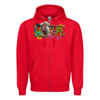 Red Western Love Sheeps Zipper Hoodie - LillyAllenDesigns